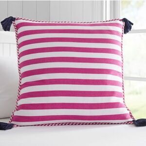 Pottery Barn Kids Large Stripe Tassel Sham